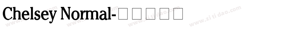 Chelsey Normal字体转换